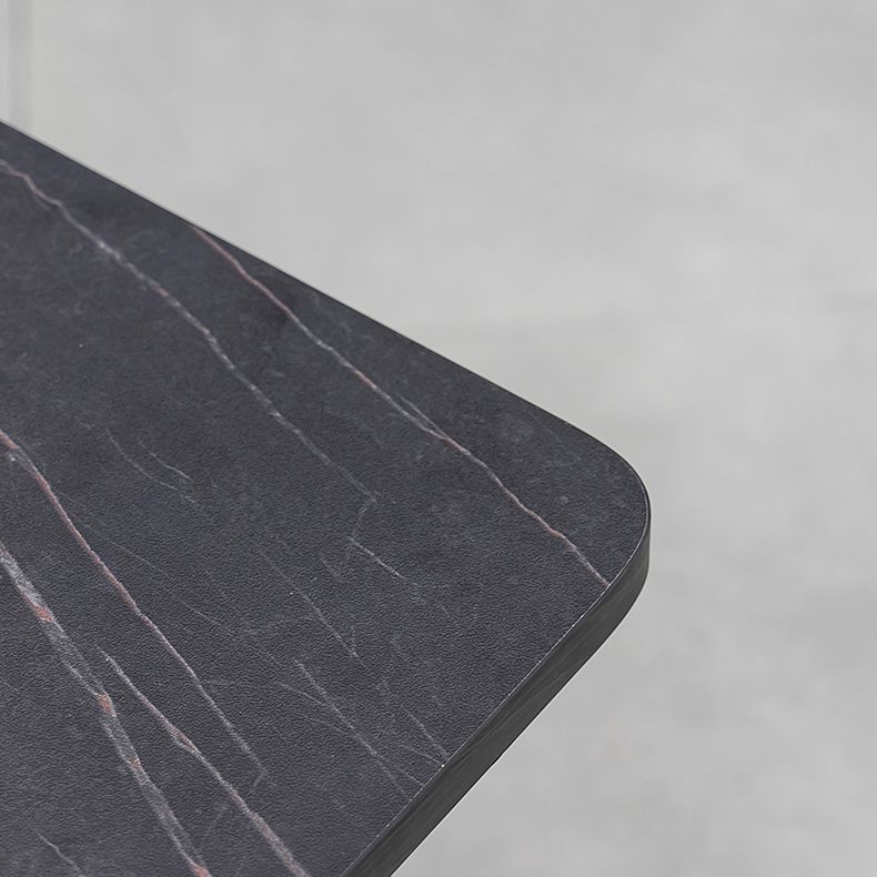 Modern 1/2/5/7 Pieces Foldable Dinette Set Black Wood Dining Table Set for Kitchen