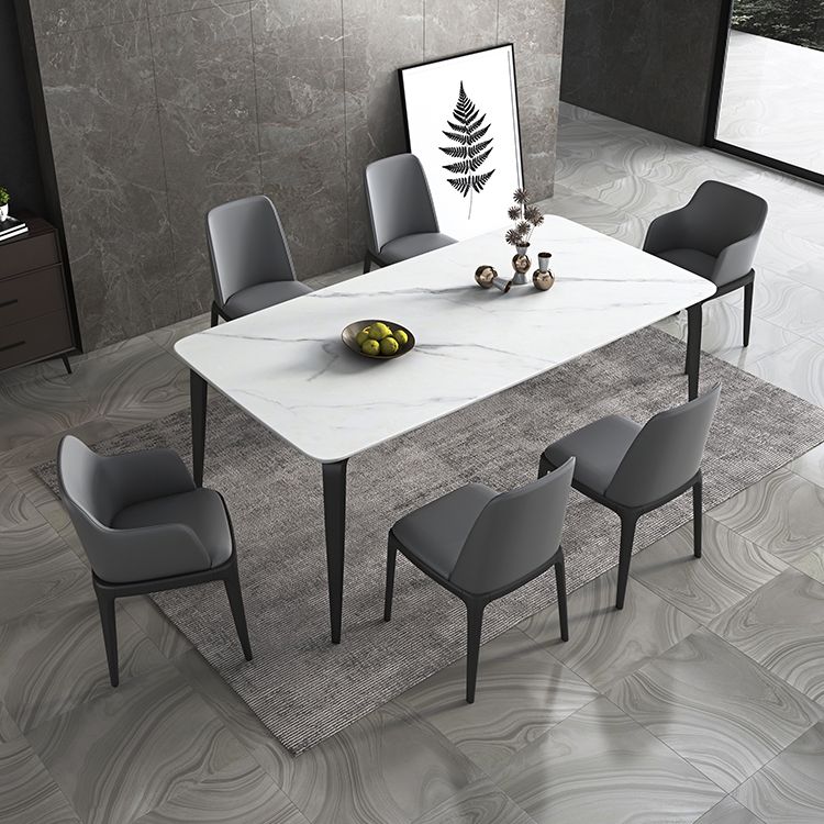 Sintered Stone Top Table for Restaurant Industrial Dining Table with 4 Legs