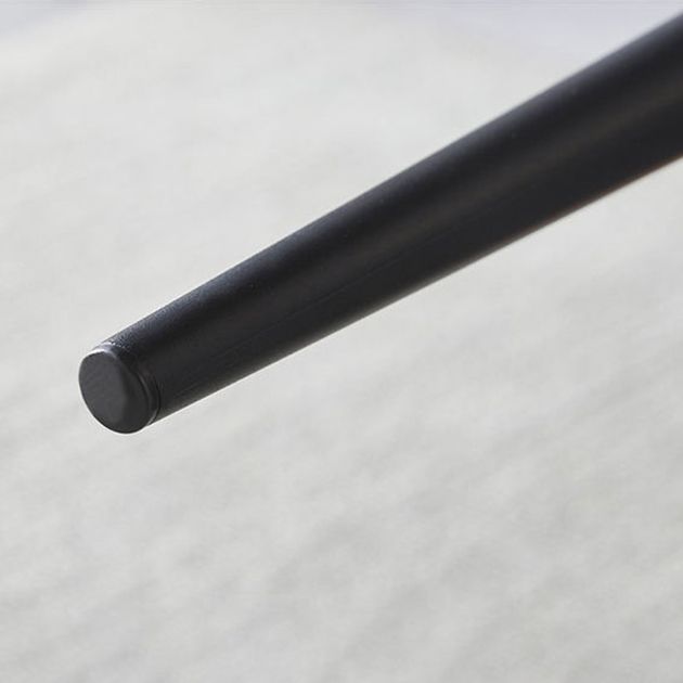 Zeitgenössischer Essanarmloser Stuhl Matte Finish Leder gebogene Parsons Seitenstuhl