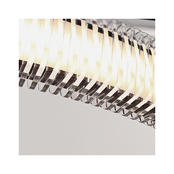 Contemporary 1/2/3-Light Ceiling Pendant Light with Crystal Shade Brown Ring LED Chandelier Lamp for Dining Room