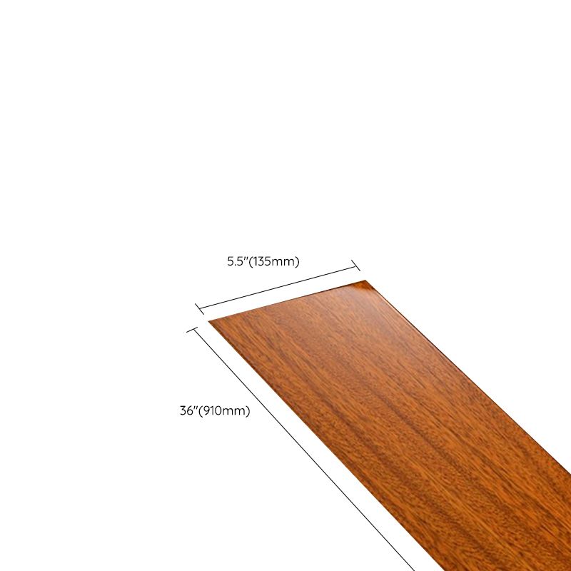 Traditional Plank Flooring Wire Brushed Waterproof Click-Locking Wood Tile Set