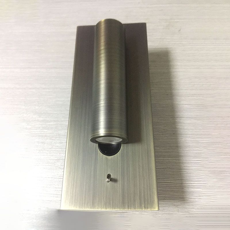 1-Light Cylindrical Wall Mount Light Modern Style Metal Reading Wall Lamp
