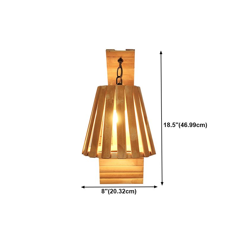 Modern Creative Wall Light Bamboo Wall Sconce Light for Living Room