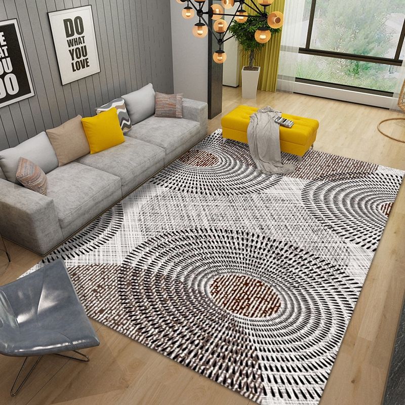 Simplicity Geometric Patterns Indoor Rug Stain Resistant Area Carpet for Home Rug