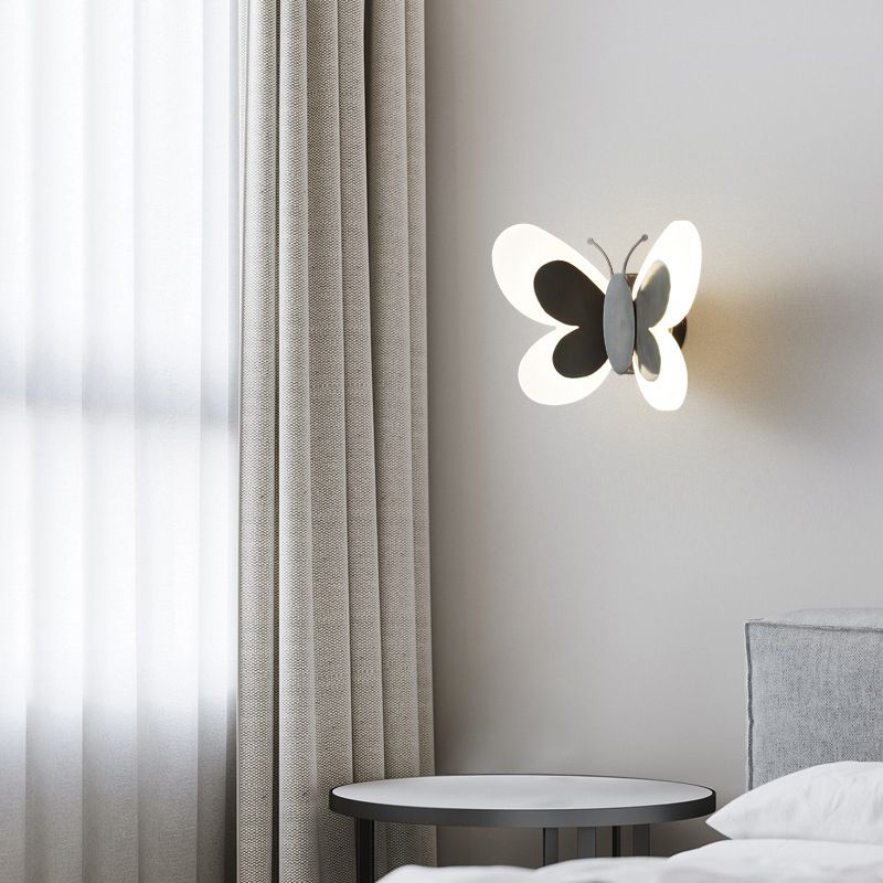 1-Light Geometric Wall Sconce Light Modern Metal Wall Sconce Lighting