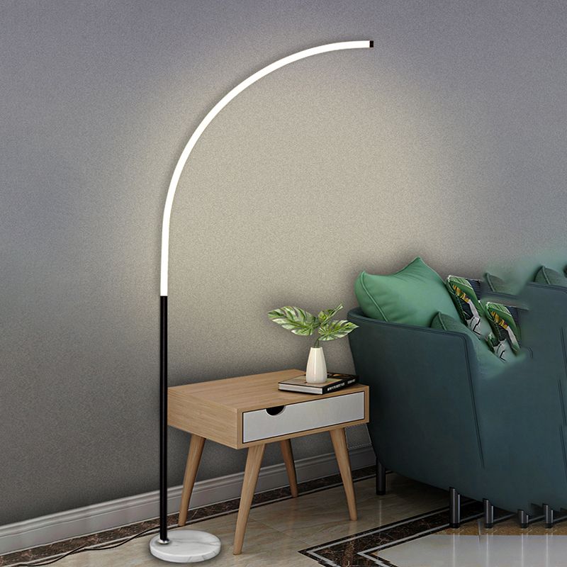 Linear Shape Metal Floor Lights Modern 1-Light Floor Lamp for Living room