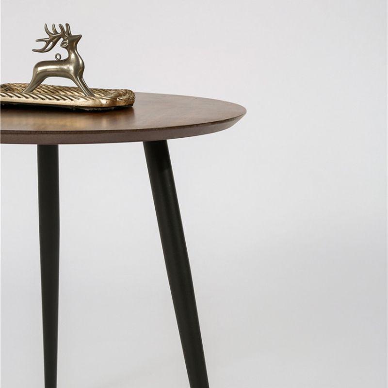 Scandinavian 3 Legs  Cocktail Table Round Wooden Coffee  Cocktail Table for Living Room