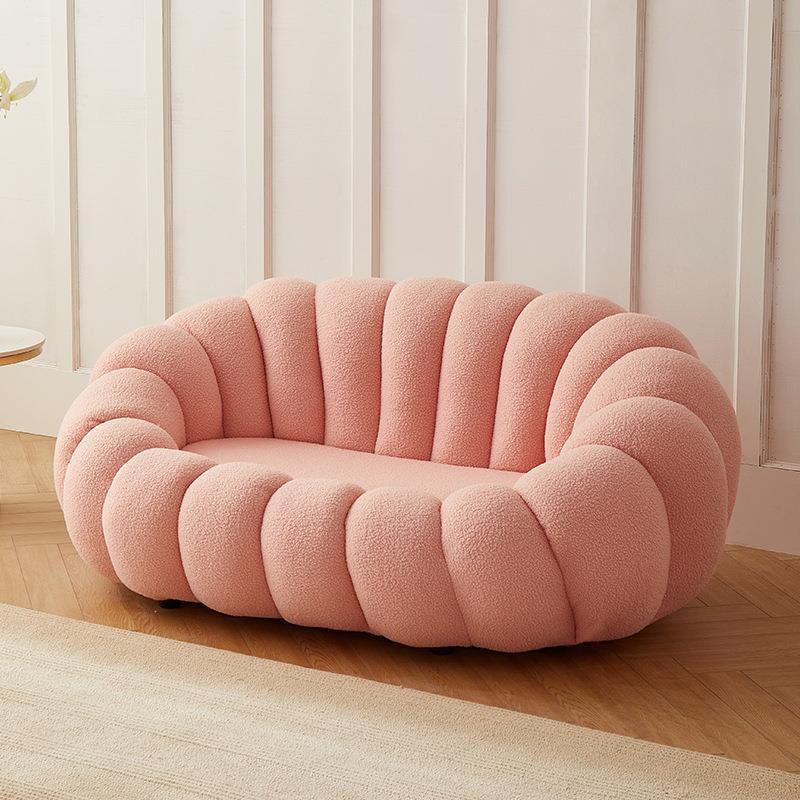 Contemporary Sofa with Sloped Arms 26.77" High Standard Sofa