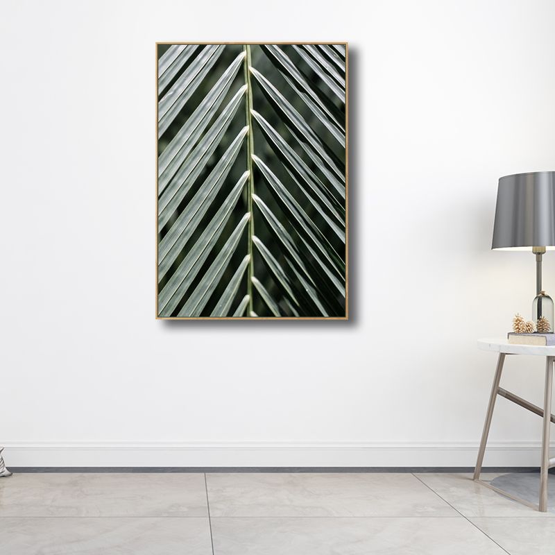 Canvas Textured Art Contemporary Style Botanical Leaves Wall Decor, Multiple Sizes