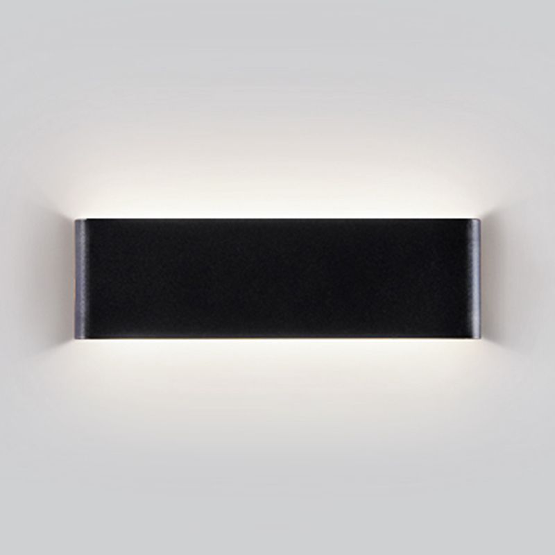 Iluminación de pared cuadrada de metal Modern 1 Luz de la pared de luz Luz de la pared