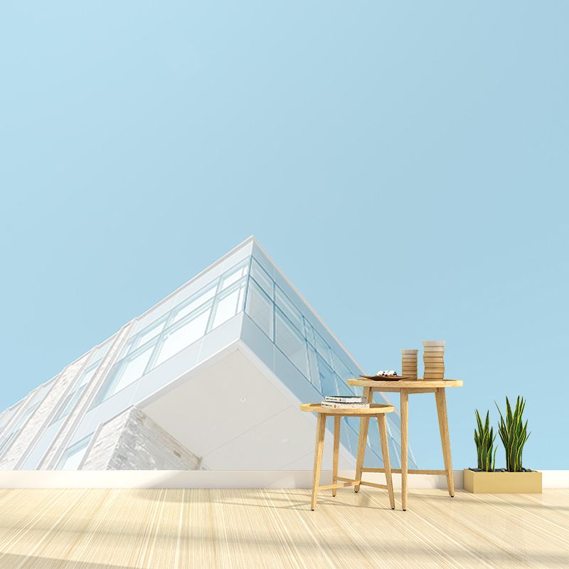 Fancy Contemporary Building Mural Horizontal Photography Living Room Wall Mural