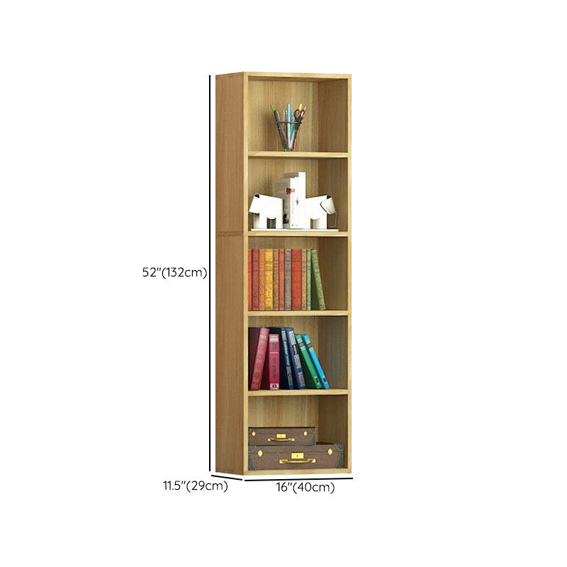Light Wood Finish Non-Hanging Armoire Modern Storage Cabinet for Home