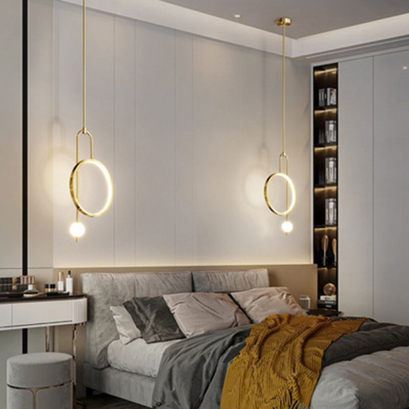1 Light Ring Pendant Lighting Modern simplicity Acrylic Pendant Ceiling Lights for Restaurant