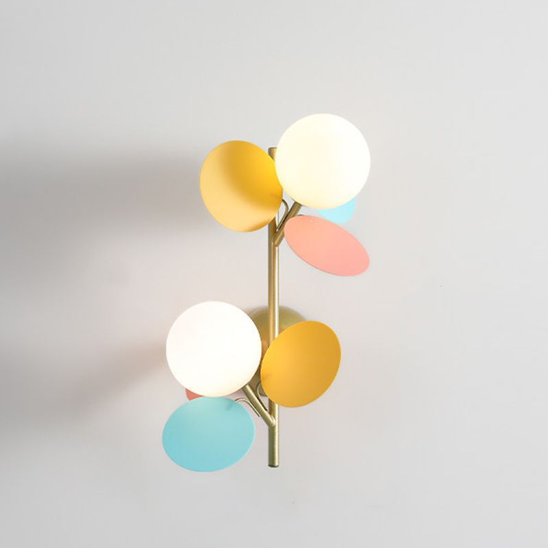 Modern Style Globe Sconce Light Fixtures Metal Multi Lights Wall Lighting Ideas