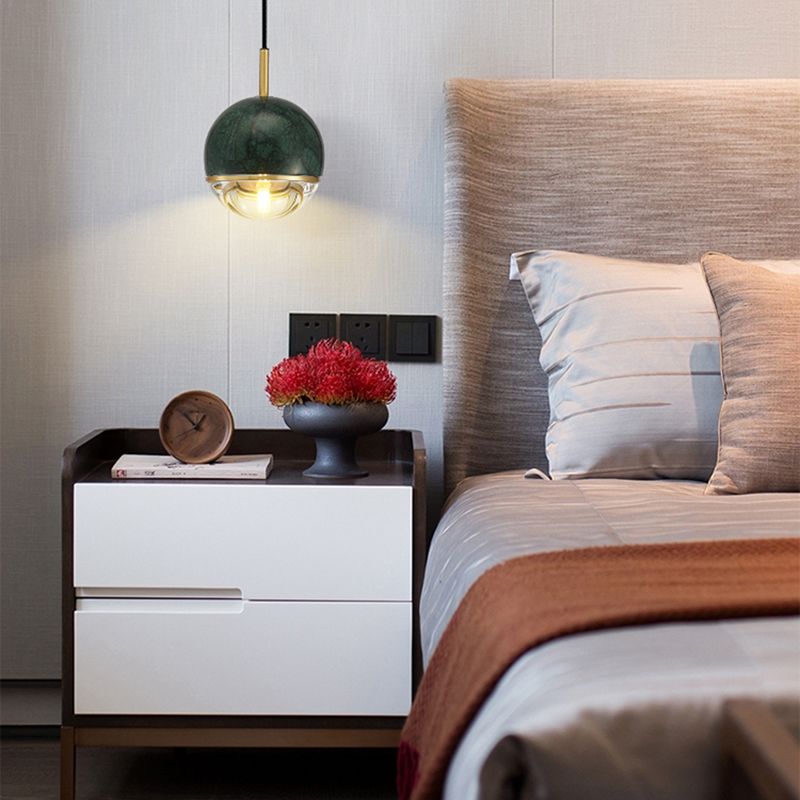 Loucles de plafond suspendues en marbre Pendent de suspension contemporaine pour le salon