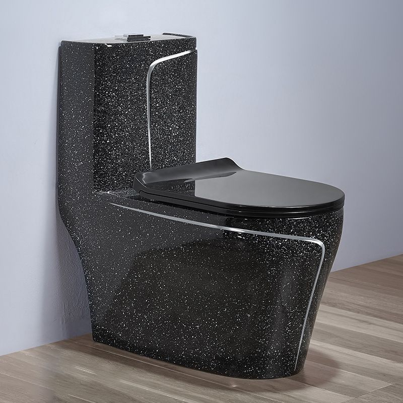 Floor Mount Flush Toilet Traditional One-Piece Toilet with Slow Close Seat