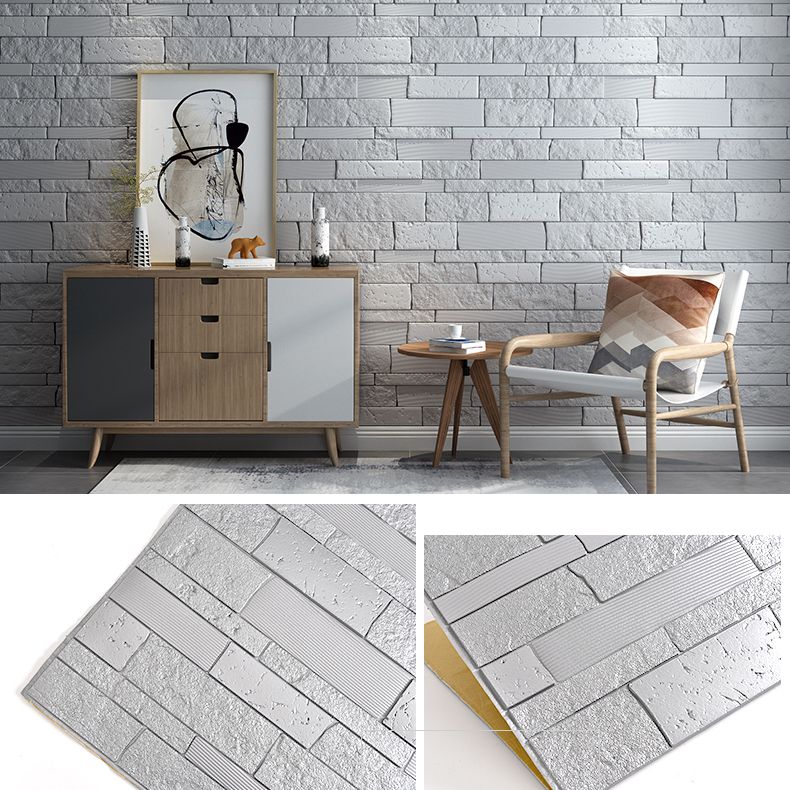 Plastic Wall Paneling Contemporary Peel and Stick Wall Paneling