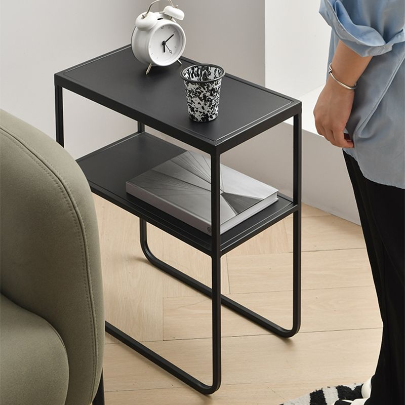 9" Wide Contemporary Corner Table Rectangular Accent Side Table