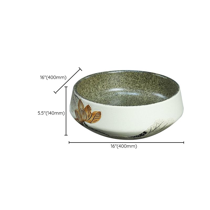 Porcelain Vessel Bathroom Sink Modern No Craftsmanship Vessel Bathroom Sink Only