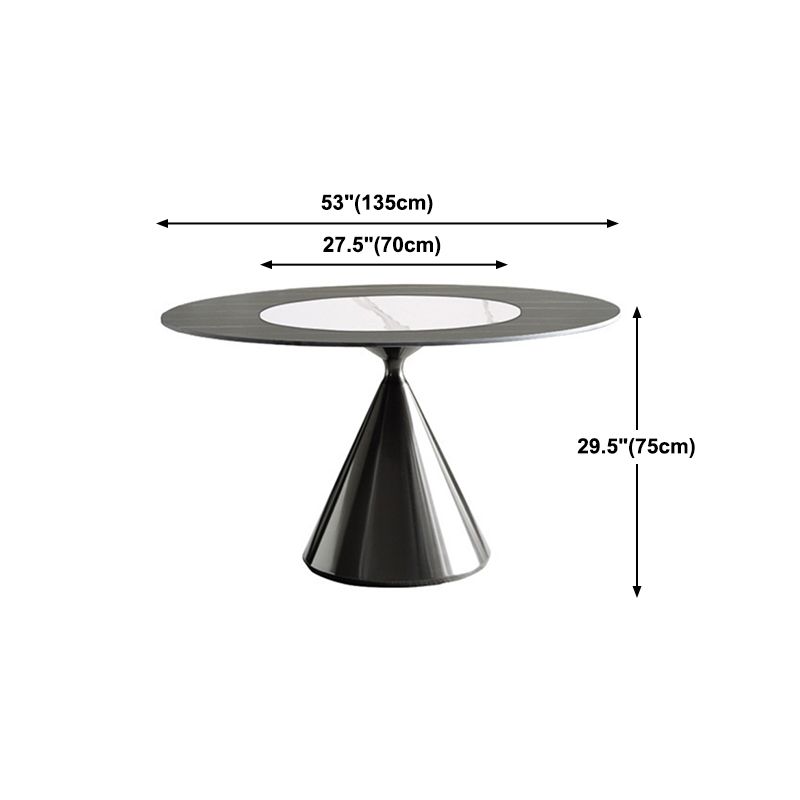 Stone Top Dining Table Modern Pedestal Dining Table for Home