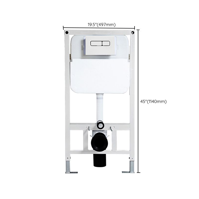 Modern White Flush Toilet Wall Mount Urine Toilet with Seat for Bathroom