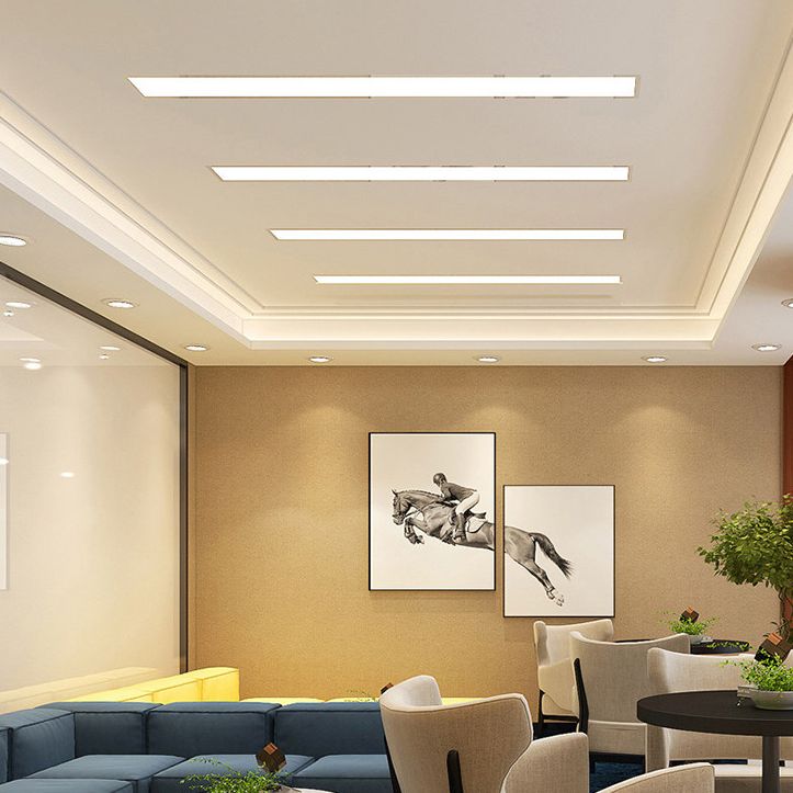 Moderno Flush Monte Light Fixtures Acrilico Flush Light