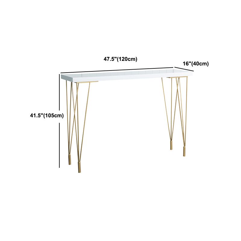 Glam Style 1/2/3 Pieces Bar Table Set Rectangle Bar Table with High Stools
