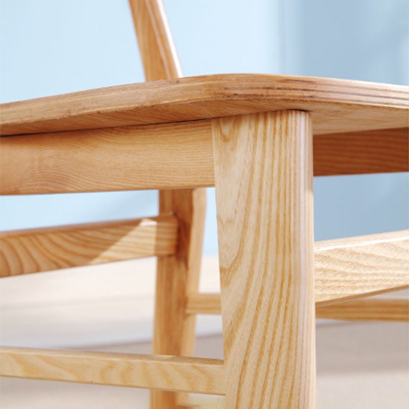 Chaises d'appoint de salle à manger contemporaines à dossier ouvert Chaises de salle à manger d'appoint en bois (Ensemble de 2)