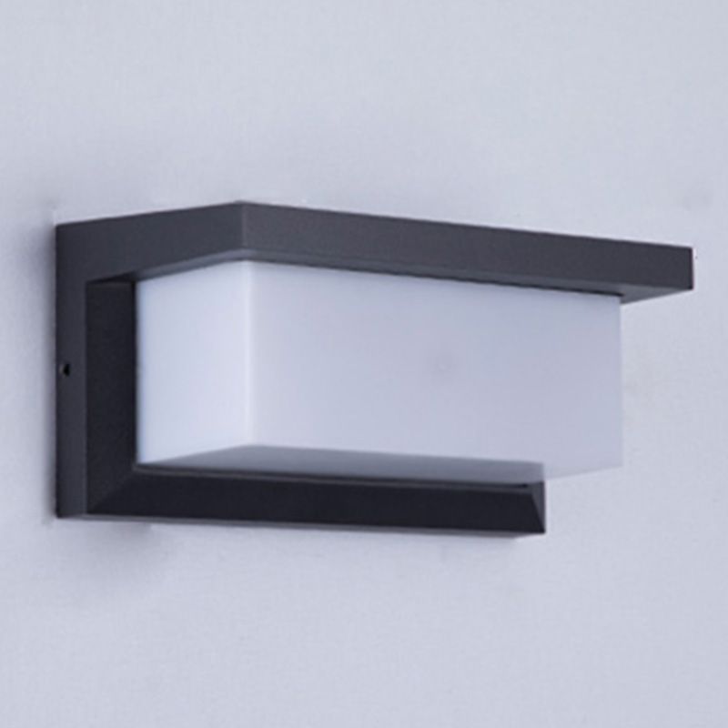 Modern Rectangle Wall Lighting 1 Light Wall Sconce Light with Acrylic Shade