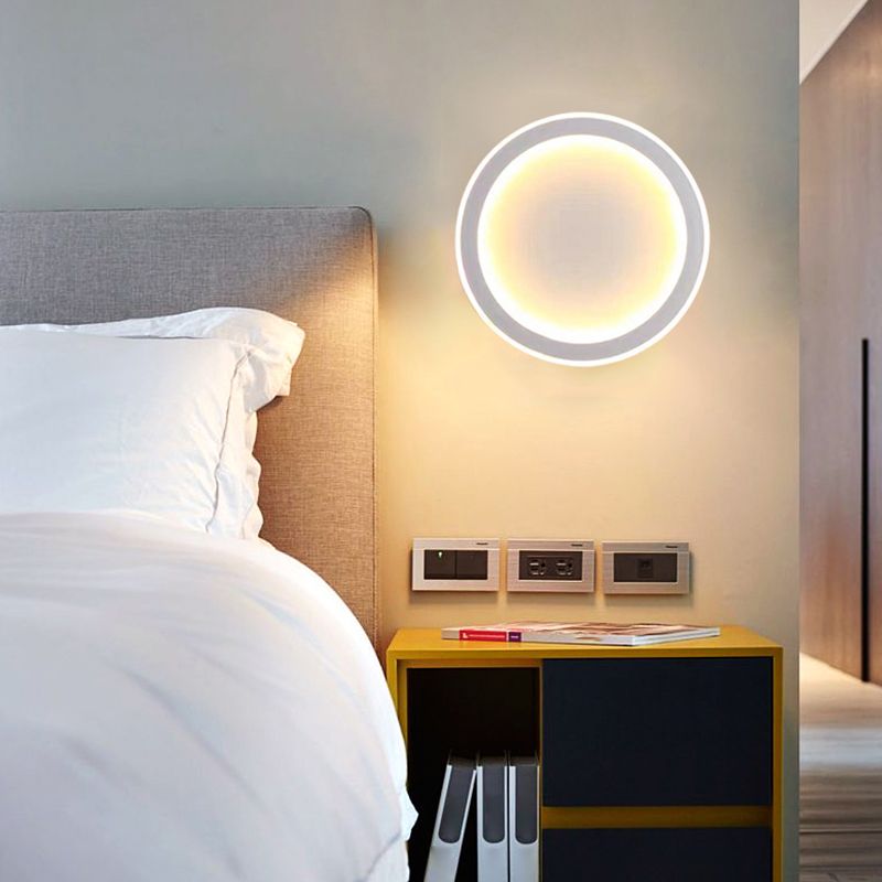 Geometry Shape Metal Wall Light Modern Style Single Light Wall Sconce Light