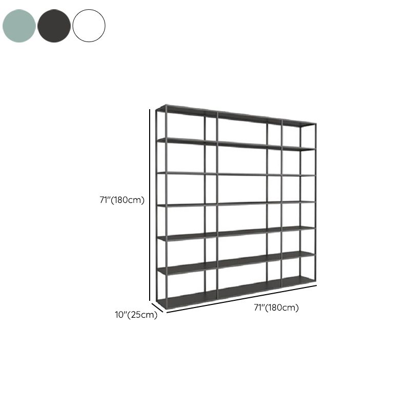 Industrial Antique Finish Shelf Bookcase Etagere Metal Bookshelf with Shelves