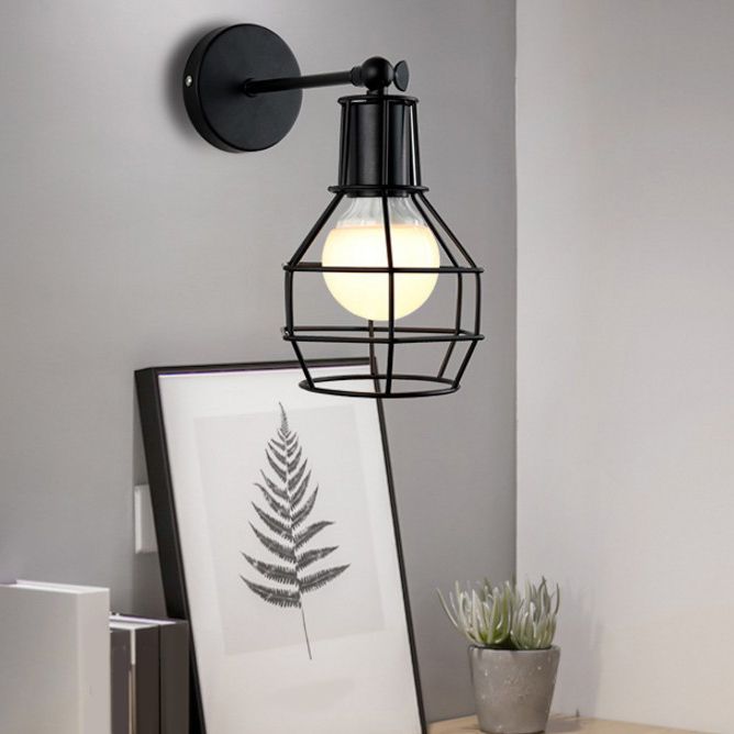 Metallic 1-Light Wall Lamp Modern Wall Vanity Lights for Washroom