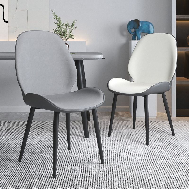 Wingback tapizado moderno del final mate de la silla lateral del restaurante que cena la silla