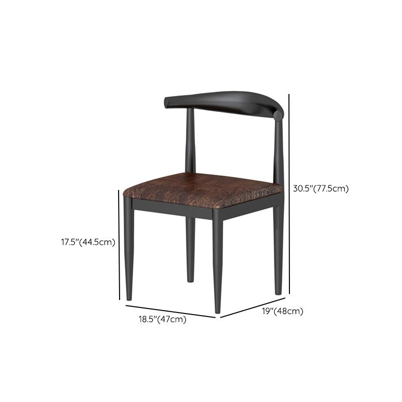 Industrial Dining Set 1/5 Pcs Solid Wood Top Dining Table and Armless Chairs