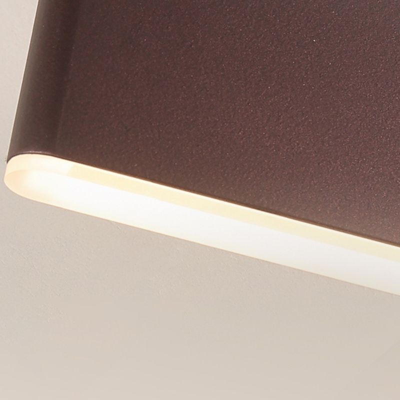 Modern Simple Iron Wall Light Rectangle Shape LED Rotatable Wall Lamp for Bedroom