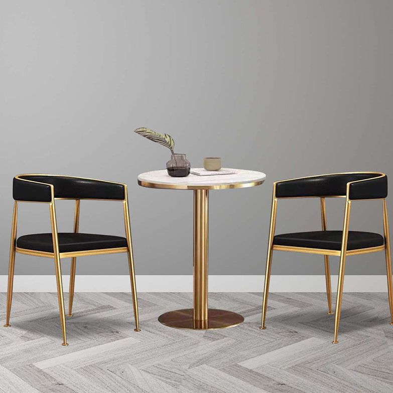 Sillas de comedor con respaldo de caña de diseño escandinavo, silla lateral de comedor de tela para cocina