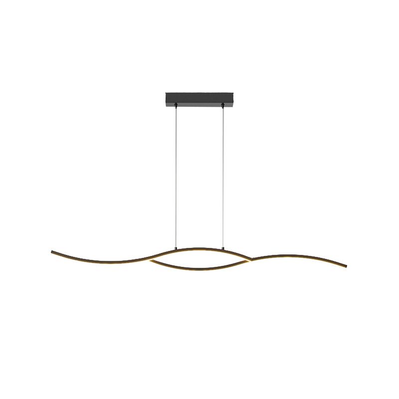 Contemporary Ceiling Light LED Black/White Kitchen Island Lighting for Dining Room