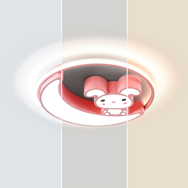 Children's room Flushmount Light Girl Bedroom Kindergarten Aisle Olphin Butterfly Cute Cartoon Creative Pink Eye Protection Lamps