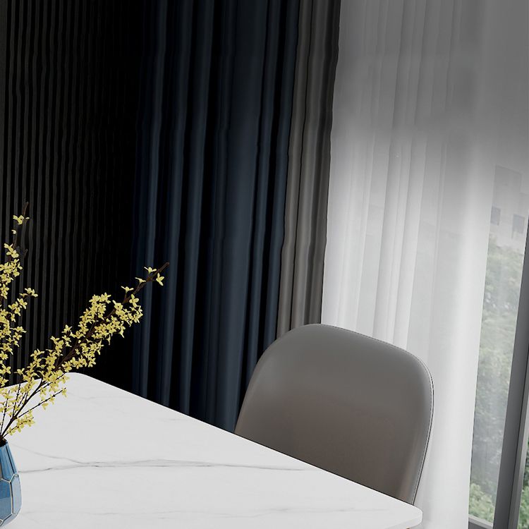 Zeitgenössische Küche Rechteck Form Essgut Sintered Stone Standard Essgefühle in Weiß