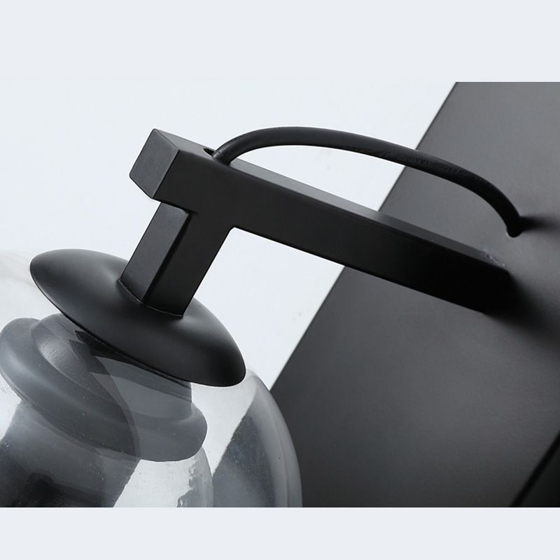 Glass Shaded Wall Sconce Lighting Simplicity Style Wall Mount Lighting for Bedroom