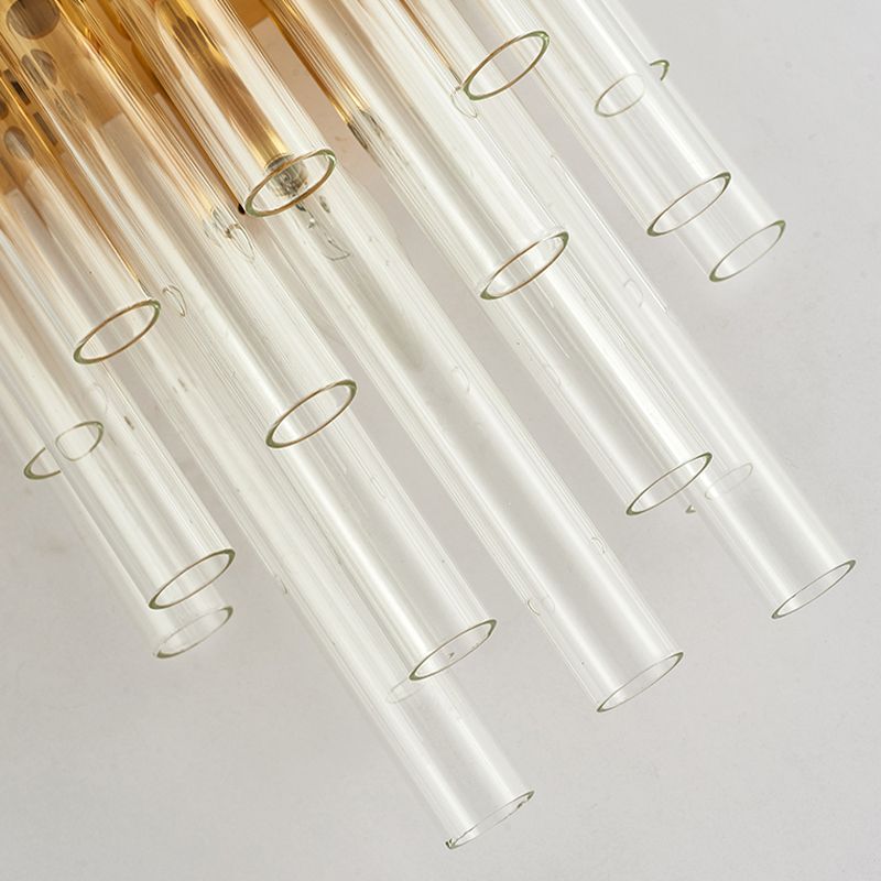 Modern Style Liner Wall Light Crystal 2 Light Sconces for Bedroom