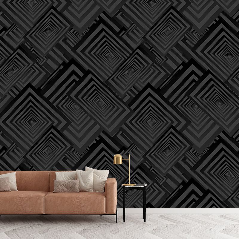 Eco-friendly Geometry Wall Mural Wallpaper Illustration Wall Mural for Room