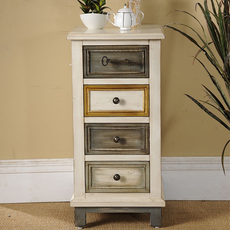 Rectangle Industrial Accent Cabinet Wood Pendant Pulls Cabinet with Drawer