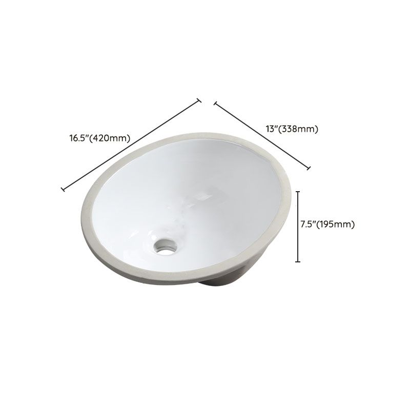 Modern Oval Wash Stand Ceramic Table Installation Bathroom Sink