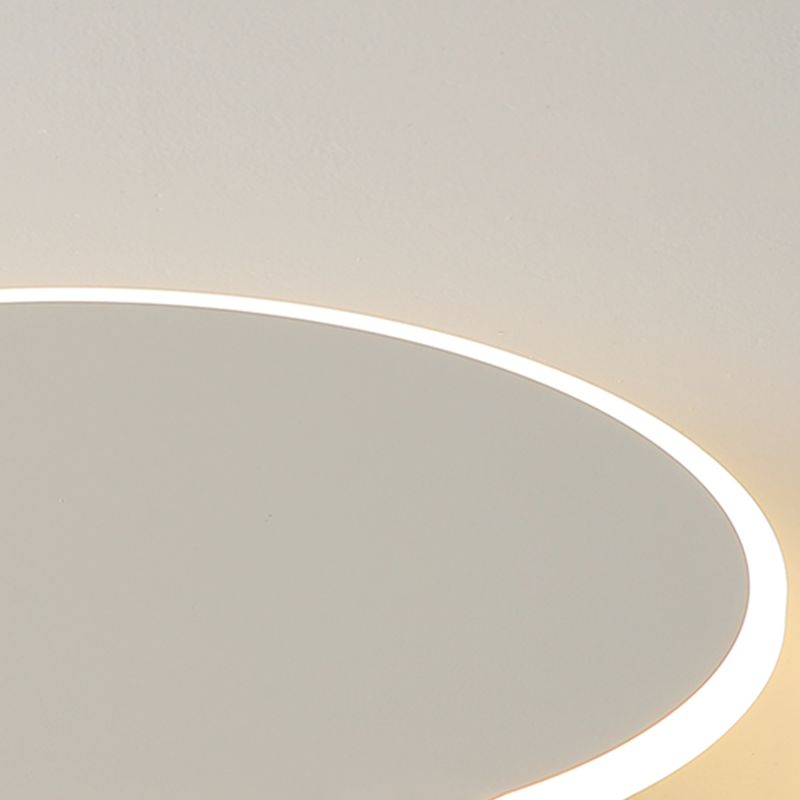 Metal Circular Techo Flush Montaje Luce de techo blanco LED nórdico Lámpara de techo blanco