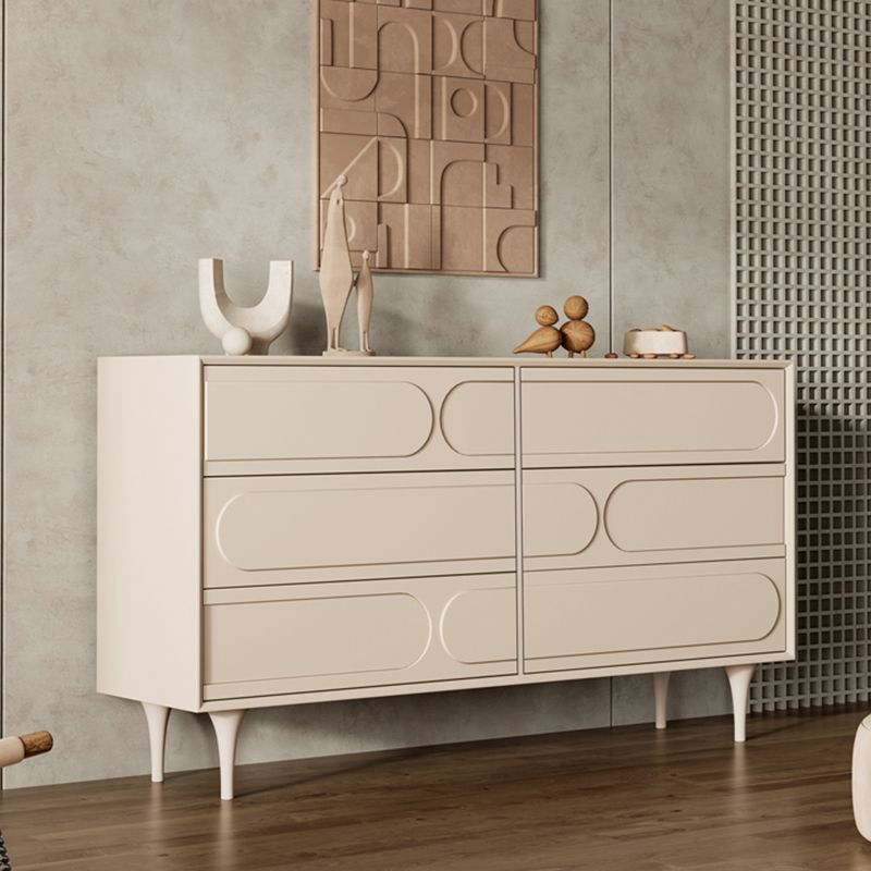 Modernism Horizontal Double Dresser Dresser with Drawers Storage for Bedroom