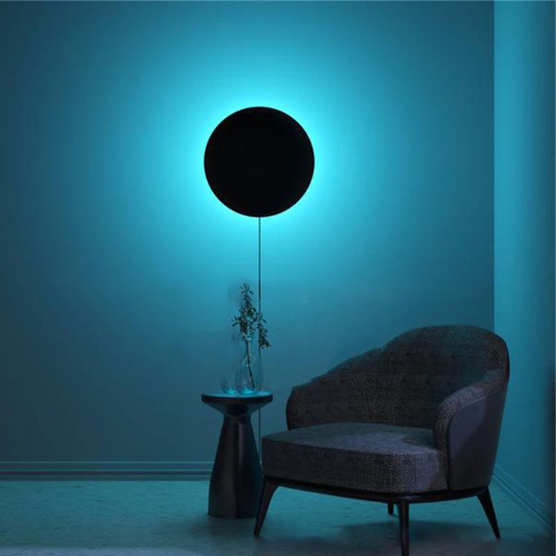NOVERTY LAMPAGGIO LED MIMINALISTRO SCONCE LAMPARE NERO ECLIPSE SOLAR ECLIPSE ALLUNE