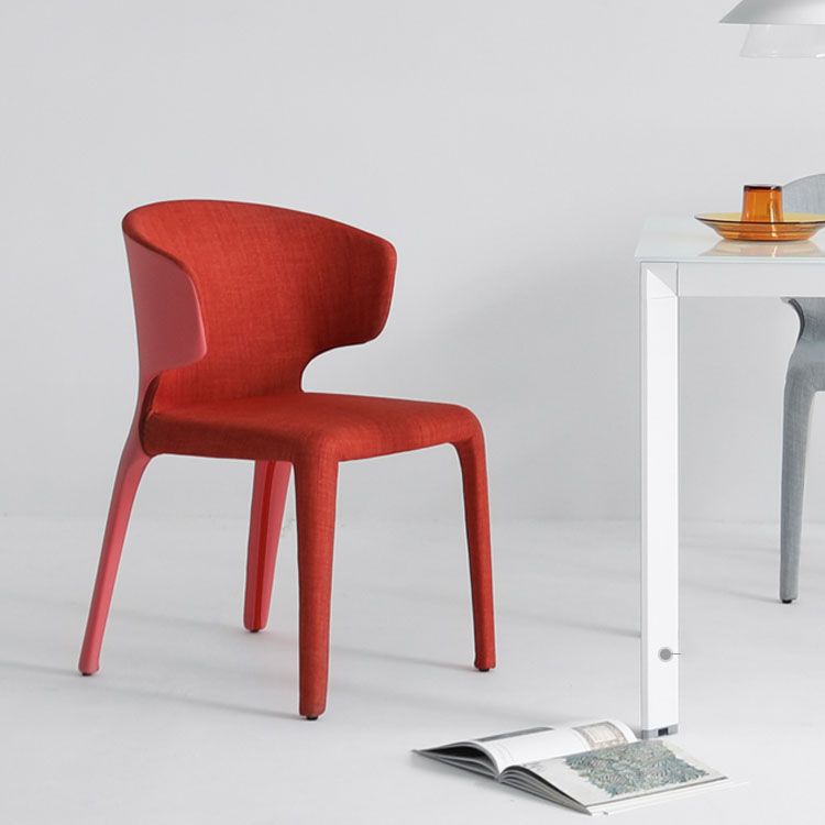 Chaise de salle à manger en métal moderne, bras à oreilles, chaise simple pour usage domestique