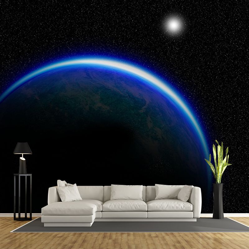 Planet Wall Mural Wallpaper Novelty Style Mildew Resistant for Decoration