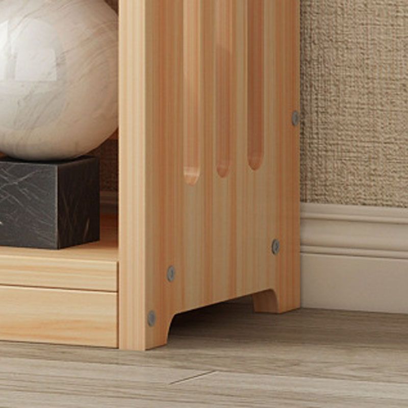 Modern Floor Brown Book Shelf Woodend Open Shelf Bookcase for Home